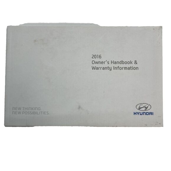 Owners Manual Hyundai 2016 Santa Fe Sport OEM Leather Case Paperwork Storage Car - Picture 4 of 5